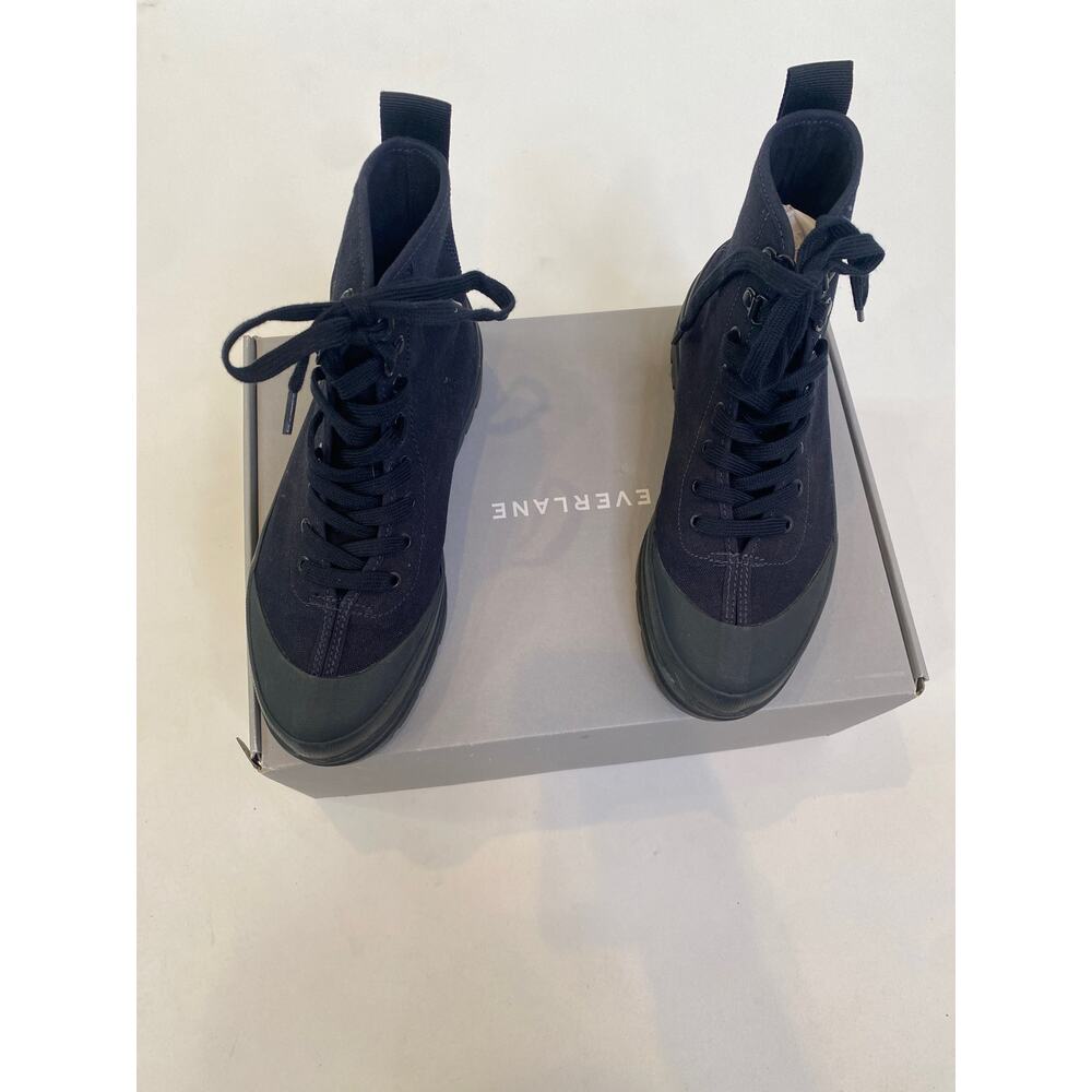 Everlane Black High Top Lace Up Canvas Utility Boot Sneaker NIB Sz 6.5 Deadstock